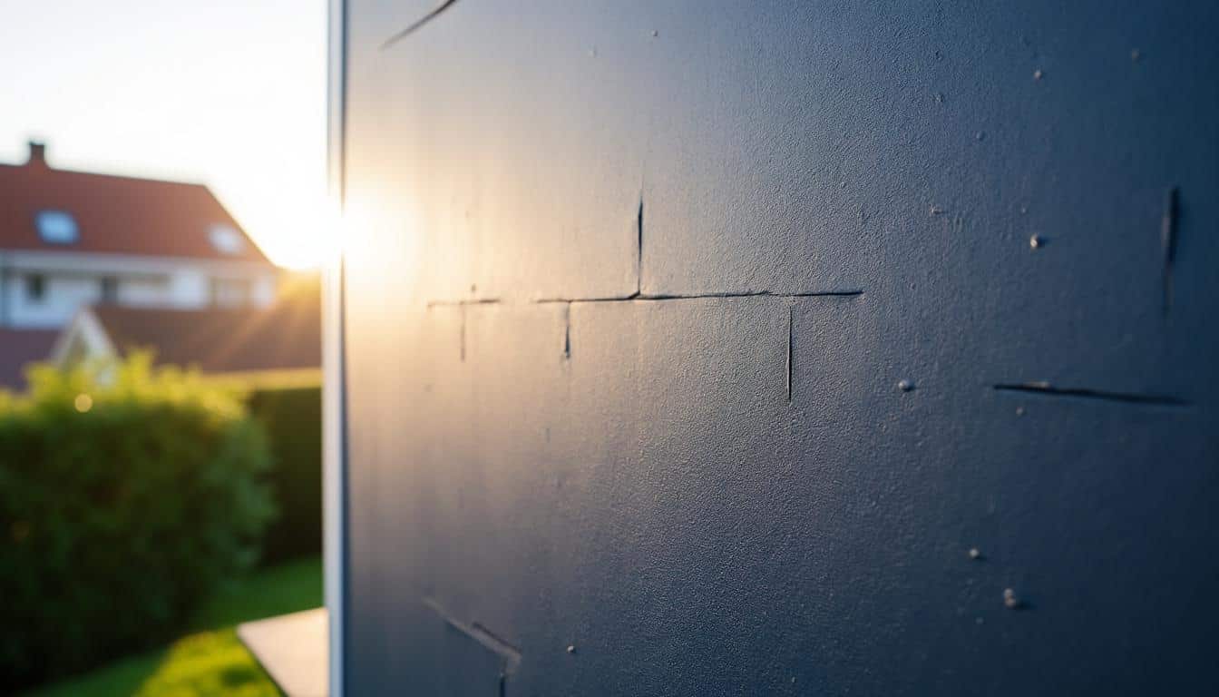 Comment détecter une façade fissurée sur une borne solaire ?