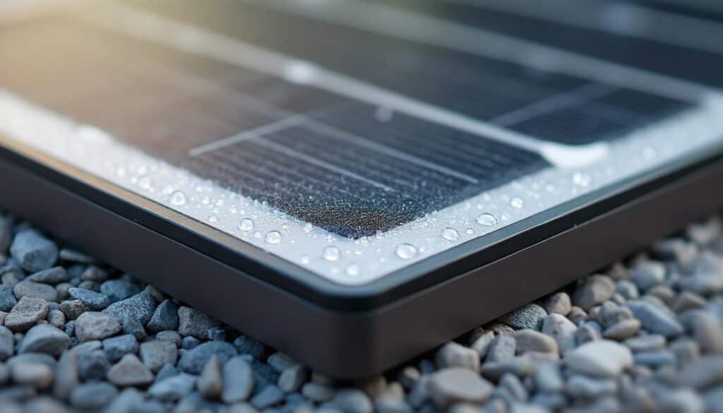 Traiter une microfuite de toiture autour d’une borne solaire