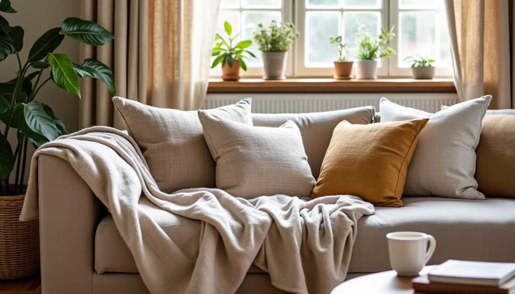 Bien disposer les coussins pour une décoration de salon harmonieuse