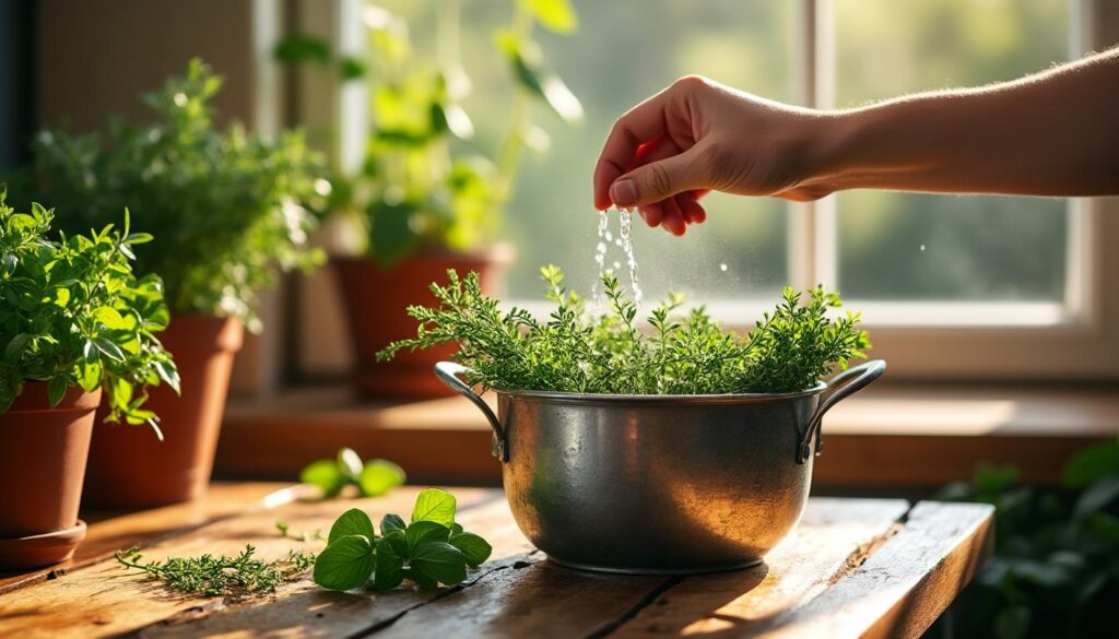 Guide pour bien arroser les plantations d’herbes aromatiques dans la cuisine