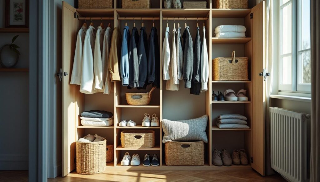 Quelles solutions de rangement pour un placard dans une petite chambre ?