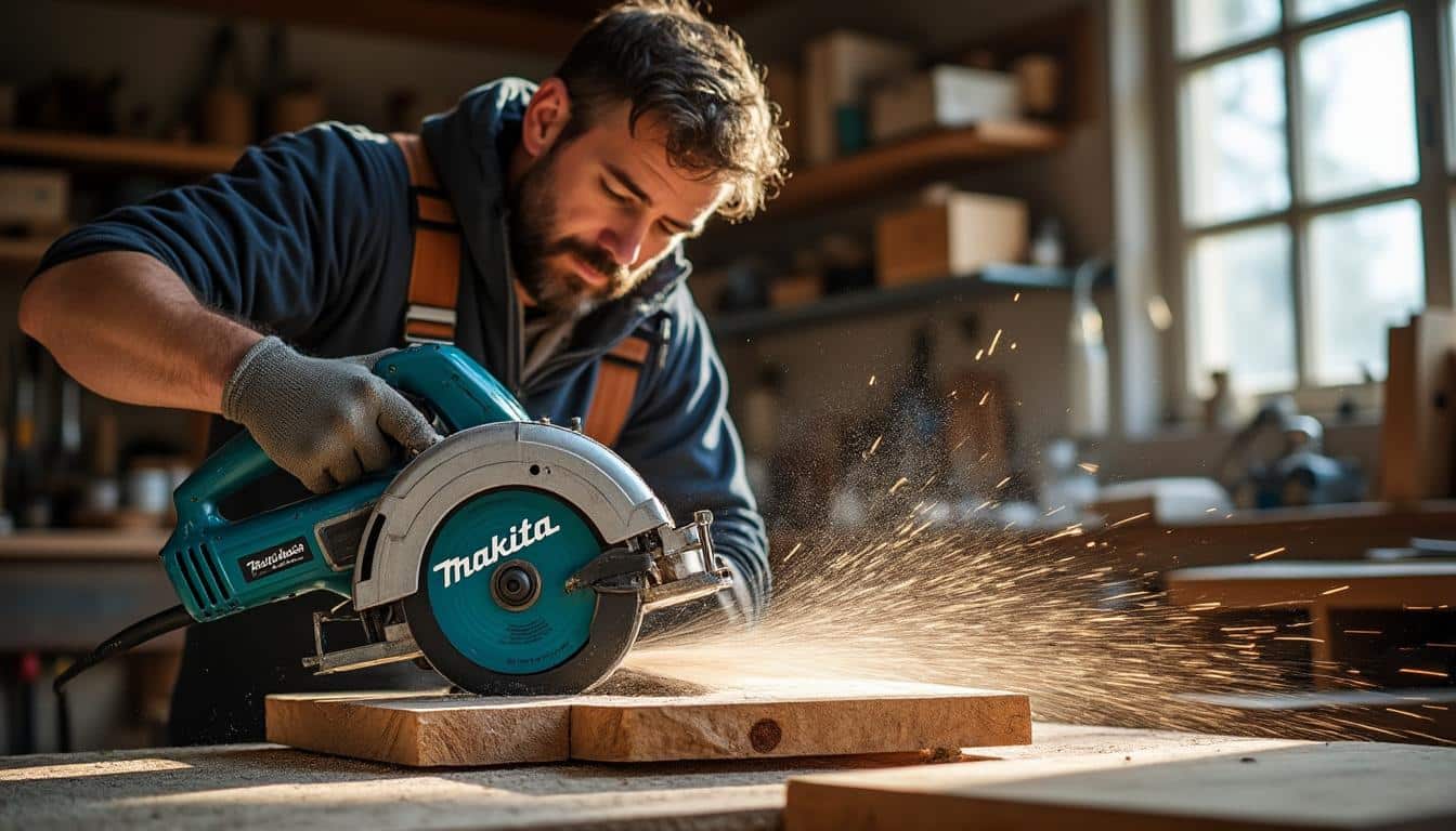 Scie circulaire plongeante Makita : précision et performance assurées