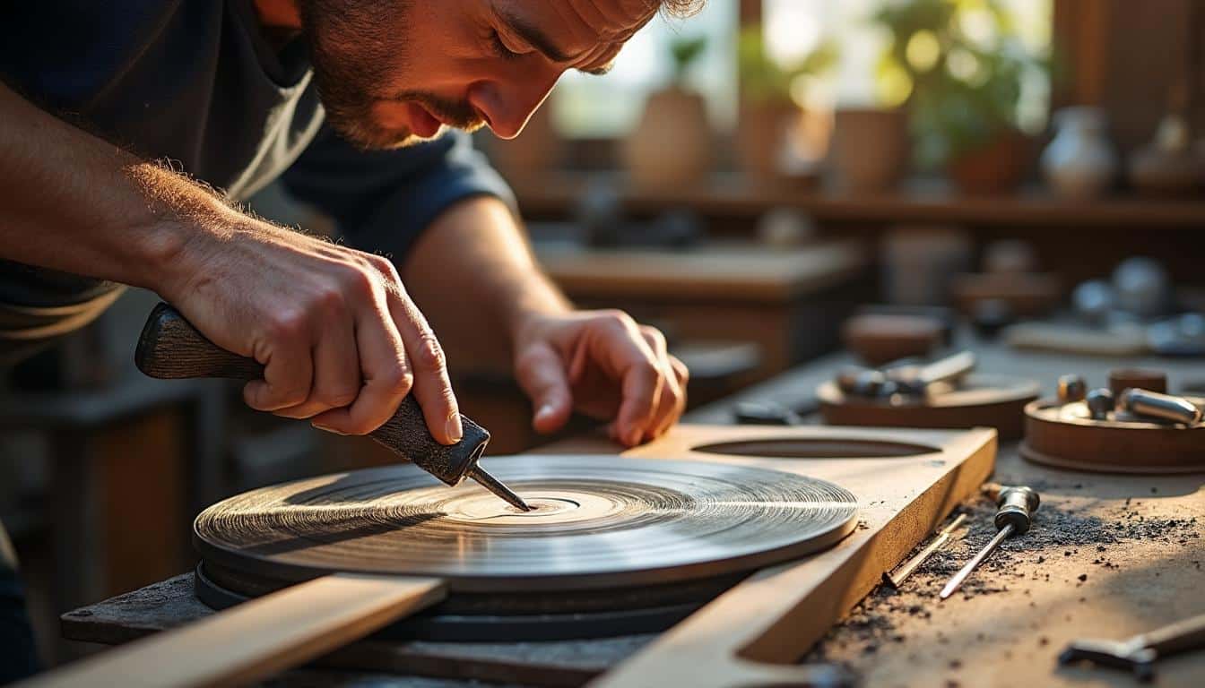 Illustration: Comprendre le fonctionnement d’une affûteuse de lame de scie circulaire et ses avantages