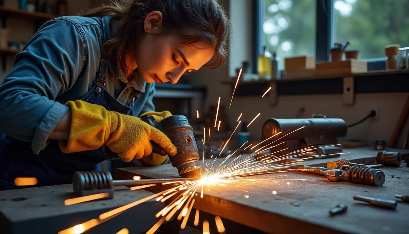 Illustration: Guide complet pour affûter et entretenir efficacement les lames avec une affûteuse de scie circulaire