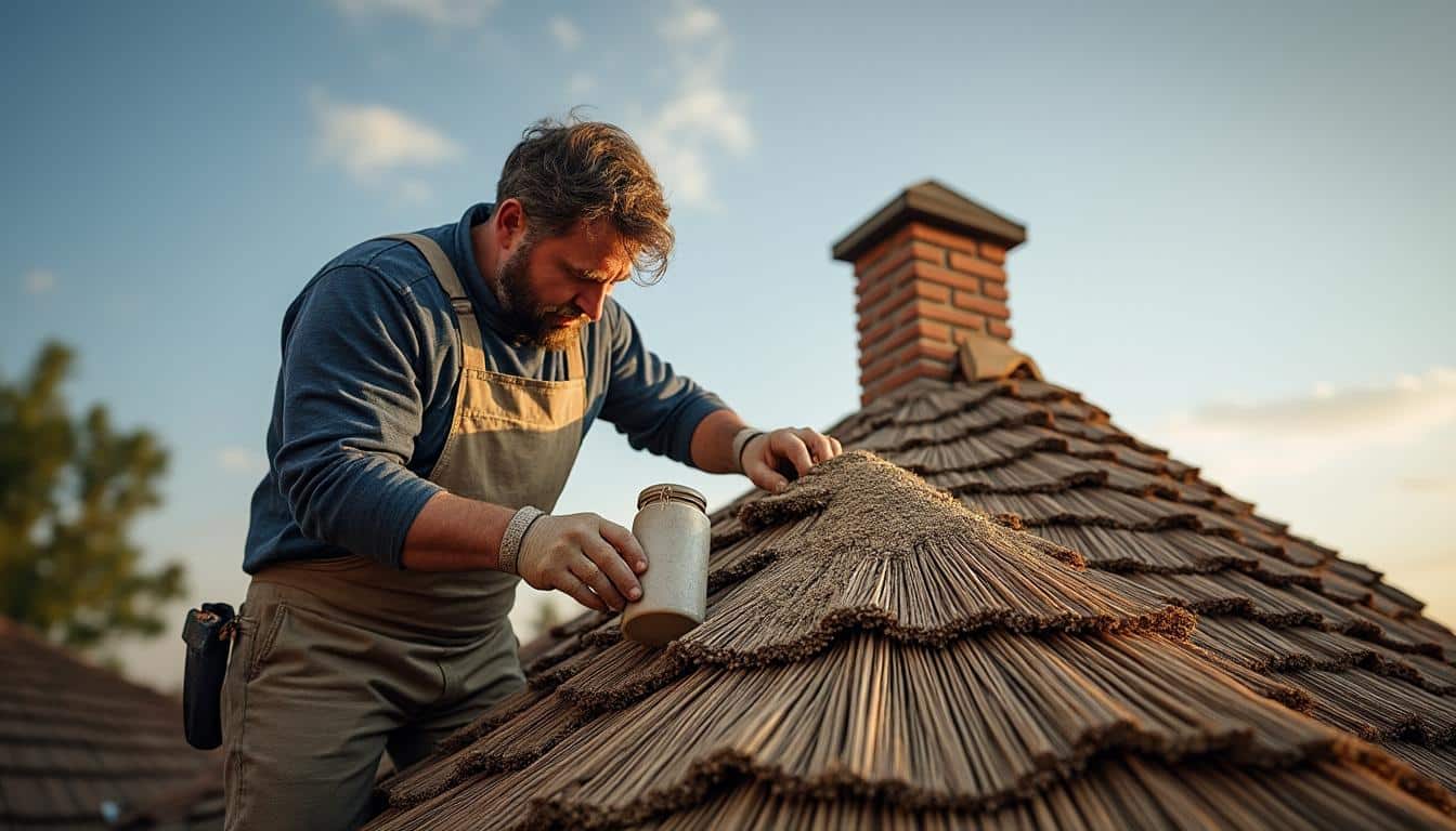 Illustration: Comprendre le rôle essentiel du mortier dans la pose du faîtage de toiture