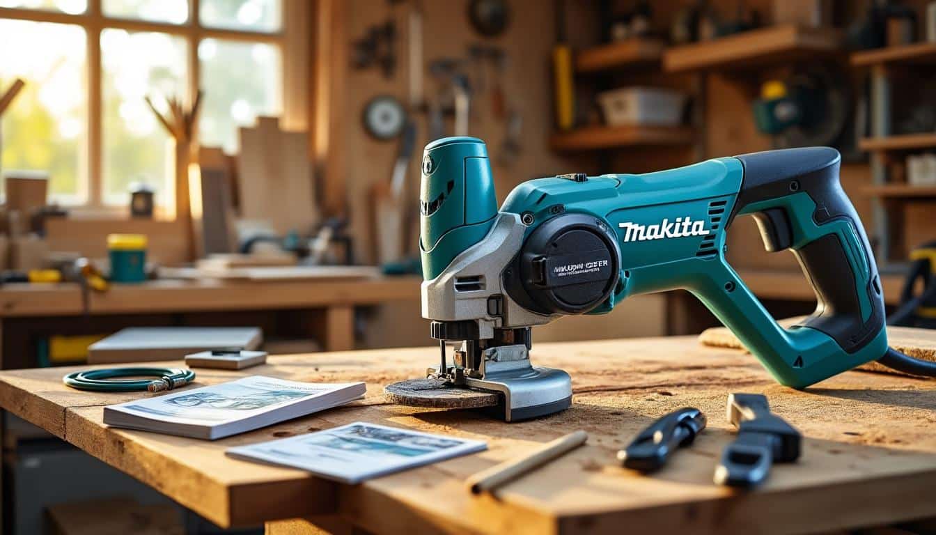 Illustration: Quelles sont les caractéristiques techniques essentielles de la scie pendulaire Makita ?