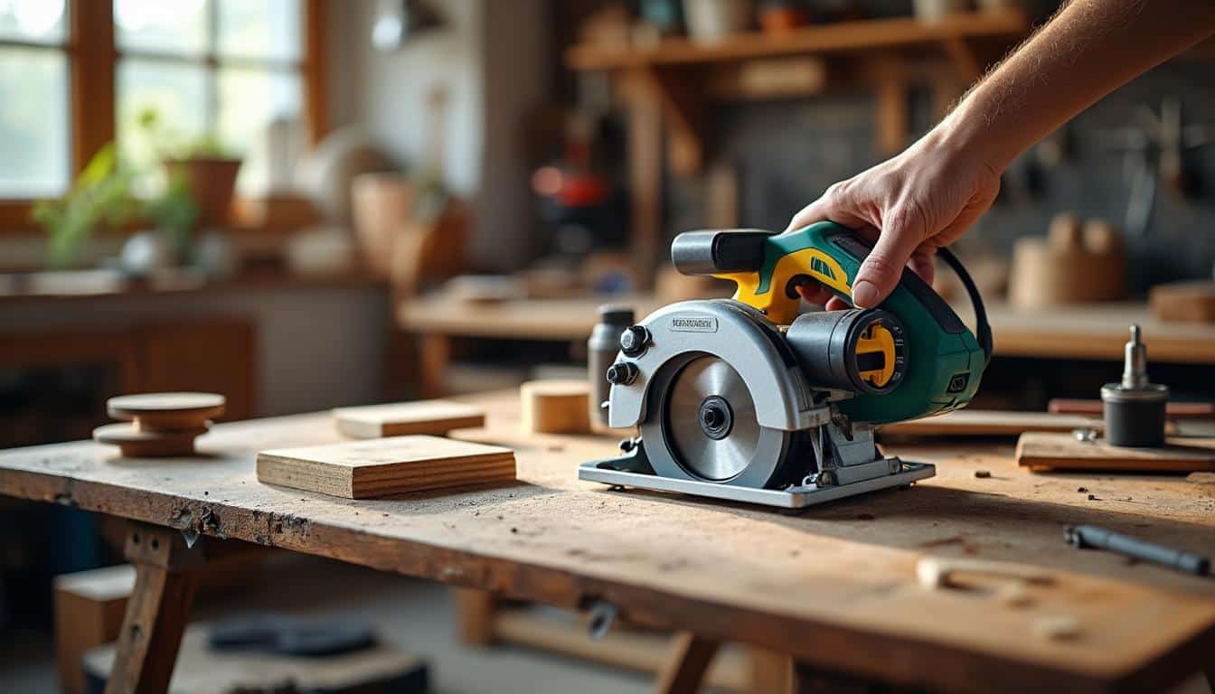 Illustration: Comment fonctionne une mini scie circulaire sur table : composants et mécanismes