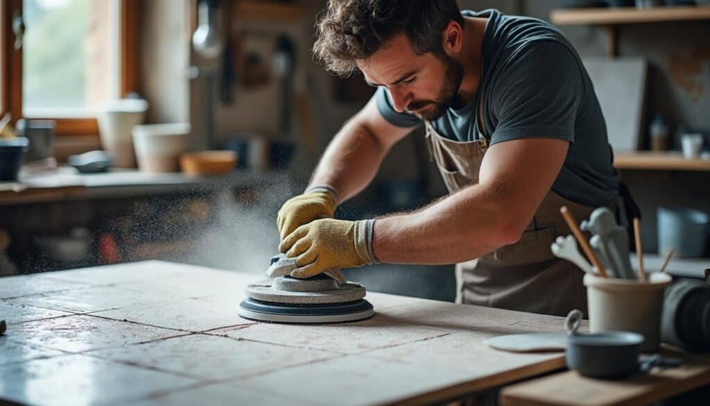 Scie à eau pour carrelage 120 cm : découpe précise et durable