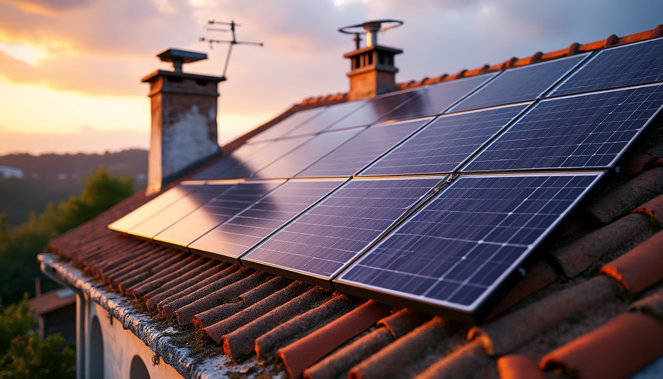 Illustration: Découvrir les spécificités des panneaux photovoltaïques en teinte rouge